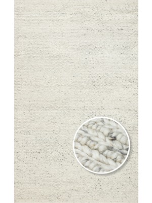  Modern Krem Yün Dikdörtgen El Dokuma