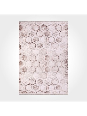 Michelle Krem Geometrik Etnik Modern Desenli Pamuk Hav Vermeyen Leke Tutmayan Kolay Temizlenen Yumuşak Makine Salon Yolluk Mutfak Halı