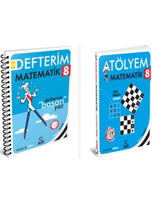 Arı 8. Sınıf Matematik Akıllı Defter ve Atölyem Serisi Set 2 Kita