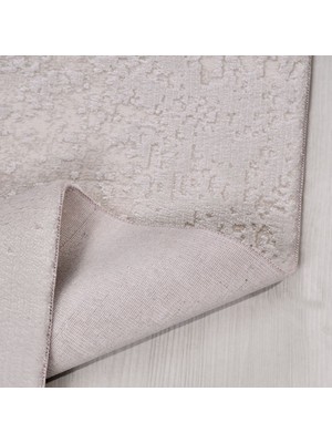 Krem Modern Etnik Desenli Akrilik Hav Vermeyen Leke Tutmayan Kolay Temizlenen Yumuşak Makine Salon Yolluk Mutfak Halı