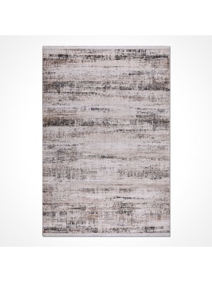 Kahverengi Modern Etnik Desenli Akrilik Hav Vermeyen Leke Tutmayan Kolay Temizlenen Yumuşak Makine Salon Yolluk Mutfak Halı