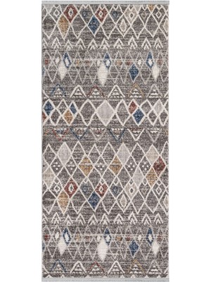 Bespoky 80x150 cm Gri Yıkanabilir Halı | Yatak Odası Mutfak Halısı | Leke Tutmayan, Kaymaz | CUNDA-CN001A