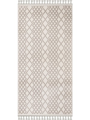 Laverna Geometrik Vizon Pamuk Dikdörtgen Modern Desenli Akrilik Hav Vermeyen Leke Tutmayan Kolay Temizlenen Yumuşak Makine Salon Yolluk Mutfak Halı