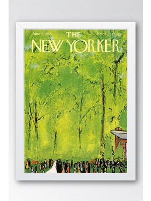 The New Yorker Çerçeveli Tablo June 7 1958 - Ormanda Düğün Tablosu