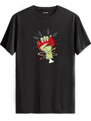 Zombi Oyun Temalı Regular Tişört %100 Pamuk Premium Kumaş Tshirt