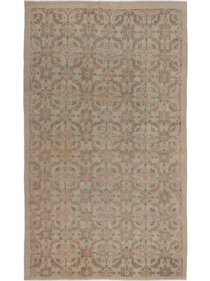 Atina Bej Eskitme Yün Modern Desenli Yün Hav Toz Vermez Leke Tutmayan Salon Yolluk Mutfak El Dokuma Halı