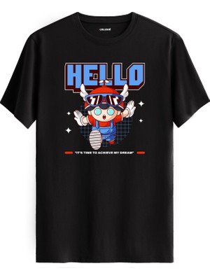 Anime Tarzı Eğlenceli Karakter Tasarımlı %100 Pamuk Premium Kumaş T-Shirt