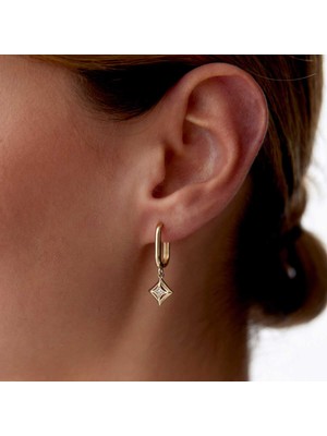 Kutup Yıldızı Sallantılı Ataç Küpe