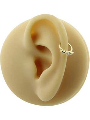 Taşlı Kanat Motifli Helix Piercing