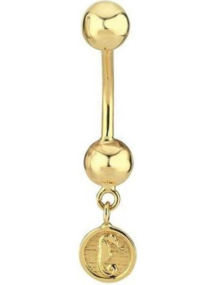 Denizatı Madalyon Göbek Piercing