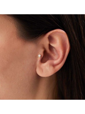 Mineli Kuyruklu Yıldız Tragus Piercing
