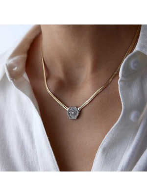 Snake Hekzagonal Baget Kolye