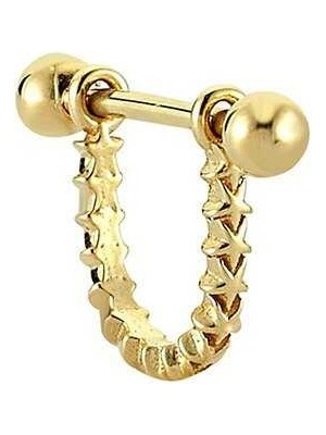 Yıldız Sallantılı Helix Piercing