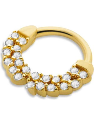 Çok Taşlı Helix Piercing