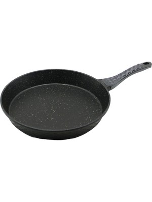 32CM Döküm Tava Kabartma Piramit Desenli Bakalit Sap=18.2cm Poşetli Ambalaj (4887)