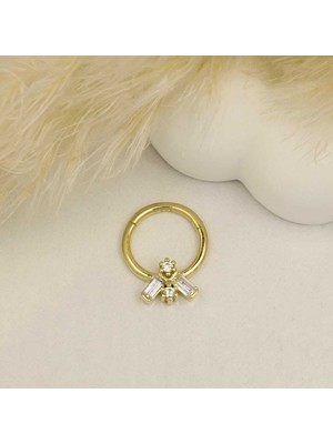 Şık Baget Taşlı Helix Piercing