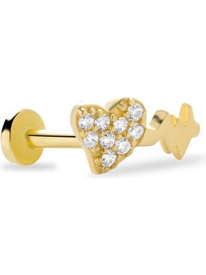 Kalp Atışı Model Tragus Piercing