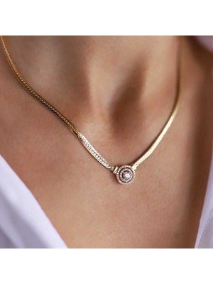 Circle Snake Baget Kolye