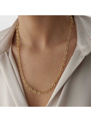 Oval Işlemeli Ataç Zincir