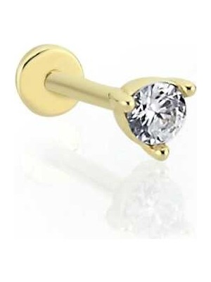 Medium Üç Tırnaklı Tektaş  Tragus Piercing