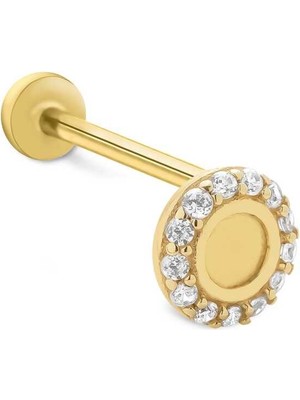 Taşlı Daire Tragus Piercing
