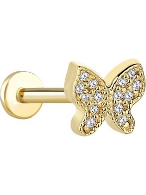 Butterfly Tragus Piercing