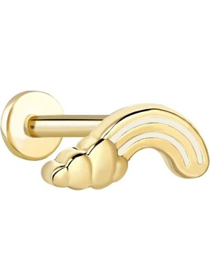 Beyaz Bulut Tragus Piercing