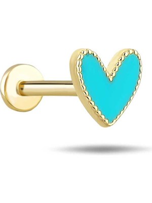 Mavi Mineli Kalp Tragus