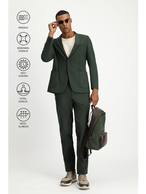 Techno-Line Super Slim Fit Ekstra Dar Kesim Klasik Takım Elbise