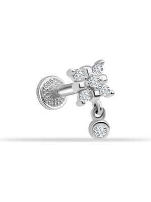 Taşlı Sallantılı Minimal Tragus Piercing