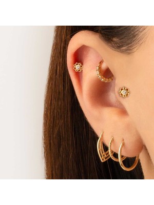 Taşlı Pusula Tragus Piercing