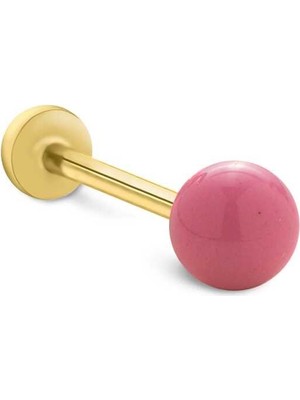 Pembe Top Tragus Piercing