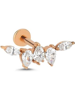 Ters Düz Damla Yatay Model Tragus Piercing