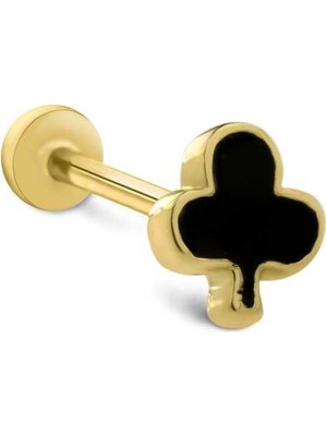 Sinek Siyah Mineli Tragus Piercing