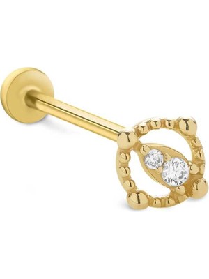 Daire Noktalı Tragus Piercing