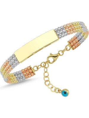 Renkli Üç Sıra Dorica Kelepçe