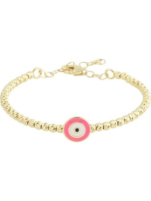 Dorikalı Pembe Nazar Çocuk Kelepçesi