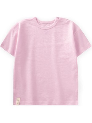 Basic Bebe T-Shırt 0-3 Yaş Pudra Pembe