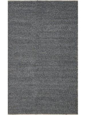 Wolkersdorf Modern Antrasit Yün Dikdörtgen Modern Desenli Akrilik Hav Vermeyen Leke Tutmayan Kolay Temizlenen Yumuşak Makine Salon Yolluk Jüt Halı