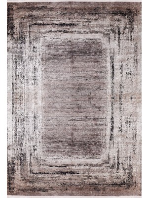 Voljsk Kahverengi Modern Etnik Desenli Makinada Yıkanabilir Hav Toz Vermez Leke Tutmayan Kaymaz Taban Dijital Makine Baskı Salon Yolluk Mutfak Halı