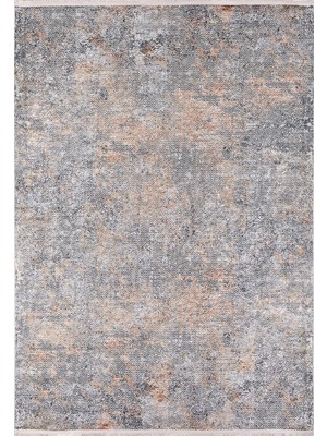 Bespoky 100x150 cm Altın Modern Etnik Yıkanabilir Halı | Mutfak Balkon Yatak Odası Halısı | Leke Tutmayan Kaymaz | HALN-HLN1306