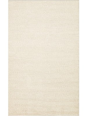 Abtenau Modern Krem Yün Dikdörtgen Modern Desenli Akrilik Hav Vermeyen Leke Tutmayan Kolay Temizlenen Yumuşak Makine Salon Yolluk Jüt Halı