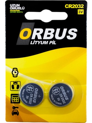 Orbus CR2032 3 Volt Lityum Para Pil