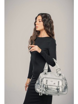 Wawin Gri Cilt Omuz Çantası