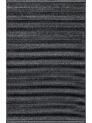 Bespoky 80x150 cm Antrasit Anthracite Modern Lüks Yıkanabilir Halı | Mutfak Balkon Yatak Odası Halısı | Hav Vermez Leke Tutmaz Kaymaz | 402-ANTHRACİTE