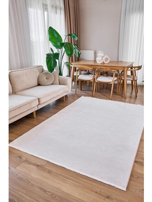 Hali.Net 120x180 cm Bej Halı | Salon Yatak Odası Halısı | Hav Vermez Leke Tutmaz | 6521-BEJ