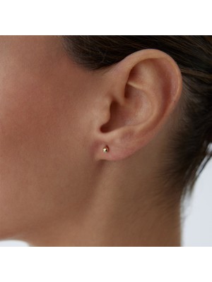 Small Beşgen Top Küpe