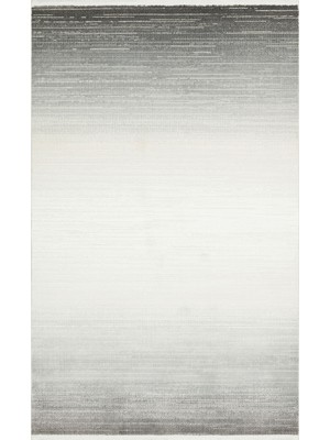 Niger Gri Geçişli Etnik Modern Desenli Poliproplen Hav Vermeyen Leke Tutmayan Kolay Temizlenen Yumuşak Makine Salon Yolluk Mutfak Halı