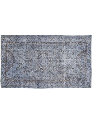 Gri Çerçeveli Yün Modern Desenli Yün Hav Toz Vermez Leke Tutmayan Salon Yolluk Mutfak El Dokuma Halı