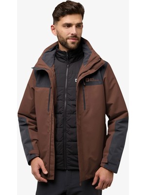 Jack Wolfskin Jasper 3ın1 Erkek Outdor Mont Kahve.